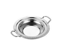 Poêle anti-brûlure épaisse en acier inoxydable 304, poêle à paella, poêle à paella, poêle à frire antiadhésive, chaudron, poêle à paella, fruits de mer, écrevisses, argent, 1 à 32 cm