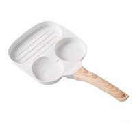 Poêle Antiadhésive 3 en 1 pour aluminium pour forgé pour Omelette Steak Crêpes - Compatible Tous Feux Induction pour gaz - Revêtement pour facile à Nettoyer 38cm