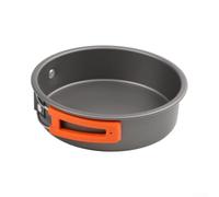 Poêle Antiadhésive Alumine Compacte pour Camping | Alumine anodisé, conduction pour rapide, anti-brûlure, compact 29cm, idéal solo