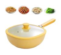 Poêle antiadhésive avec couvercle - poêle en léger de 1,9 litre | casseroles antiadhésives pour griller, sauter, cuisiner au four, préparer des repas | Cuisine domestique pour femmes et hommes