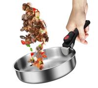 Poêle antiadhésive, casseroles antiadhésives,Poêles de cuisine Poignée amovible en acier inoxydable | Pots et poêles sans revêtement Poêle anti-adhésive portable pour la maison et l'ester
