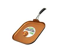 Poêle Antiadhésive en Cuivre 3 Couches - Revêtement en Cuivre Antiadhésif Intérieur, Fini Extérieur Résistant à la Chaleur, Ustensiles de Cuisine de