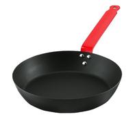 Poêle Antiadhésive, Poêle À Steak Antiadhésive À Fond Plat Non Revêtu, Va Au Four Et Au Lave-vaisselle, Convient Aux Tables De Cuisson À Induction(Red,28cm)