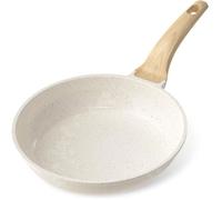 Poêle Antiadhésive-YASHE 28 cm Effet Pierre, Cuisson Homogène, Compatible Tous Feux dont Induction, Idéale et Pancakes, Sans PFOA