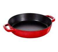 STAUB Poêle en Fonte à Double Poignée, Ronde, Ø 34 cm, Cerise