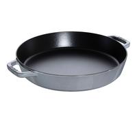 Staub Poêles en fonte Plat à paella 34 cm, Fonte, Gris graphite
