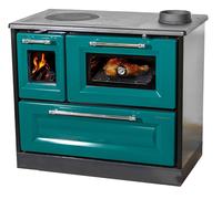 Poêle avec compartiment de cuisson et plaque de cuisson poêle à bois 8 kW...