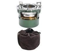 Poêle avec support de casserole et sac de rangement, 10,5 x 8,9 x 8,9 cm, brûleur à spiritueux portable pour camping, randonnée, pique-nique, cuisine en plein air
