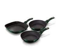 Poêle - BERLINGERHAUS - Emerald Collection BH-6167 - Titane - Ensemble de 3 pièces - Antiadhésif