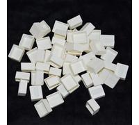 Poêle Blanche Vide Pour Pigment D'aquarelle,Plastique Vide Ou Palette De Peinture Artistique,Fournitures Artistiques - Type Half Pan 1000 Pcs