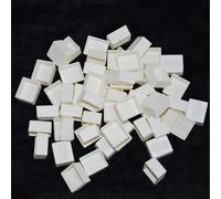 Poêle Blanche Vide Pour Pigment D'aquarelle,Plastique Vide Ou Palette De Peinture Artistique,Fournitures Artistiques - Type Half Pan 500 Pcs