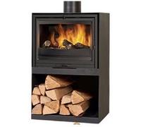 Poêle bois bûche Clairvoy 7Kw - Noir mat - 411104