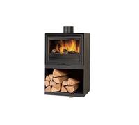 Poêle bois bûche GODIN Clairvoy 7Kw - Noir mat - 411104