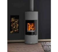 Poêle bois bûche Terrasson 8Kw - Gris - 400230