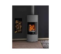 Poêle bois bûche Terrasson 8Kw - Gris - 400230