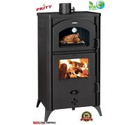 Poêle Bois Cheminée Four Prity FGR D 14,5kW coDesign Chauffage Livraison