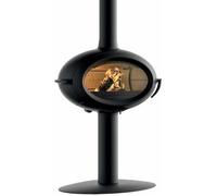 invicta - poêle à bois fonte 7kw noir - p648114