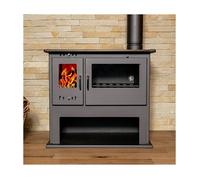 Poêle bois V05 Viki Lux 10,5 kW | Four, thermomètre & plaque cuisson