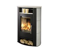 Poêle bouilleur Koppe Caron Aqua 10,5 kW - Noir - Carreau d'érable