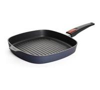 Woll Diamond Lite poêle à steaks en fonte, carrées - Induction-, 28 x 28 cm, hauteur 4 cm, avec manche amovible - Convient à tous les types de cuisinières, antiadhésif, fonte d'aluminium