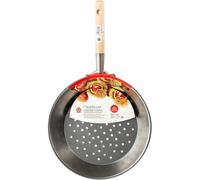 Poêle Châtaigne En Fer 30 Cm, Manche En Bois, 4634830