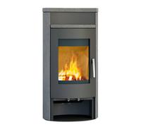 Poêle-cheminée Königshütte Auriga Gris - Pierre naturelle Serpentin