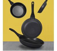 Poêle Aluminium "Fonte" 28cm Noir Noir G