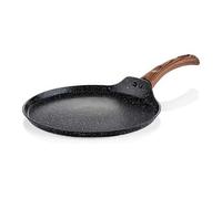Westinghouse Black Marble Wood Poêle à Crêpes Ø28 cm, Compatible Induction et Tous Types de Plaques, Sans PFOA