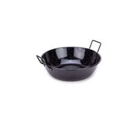 Garcima 5020003 Poêle émaillée double profondeur avec poignées 38 x 32 x 12 cm noir