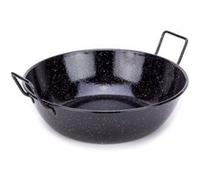 Poele Creuse Acier Emaille 32 Cm La Ideal - 3322 Noir G