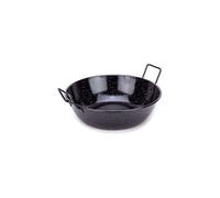 Garcima Poêle à frire double Sling 36 cm, acier émaillé, poignées émaillées, noir