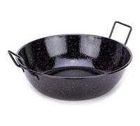 Poele Creuse Acier Emaille 36 Cm La Ideal - 3360 Noir G