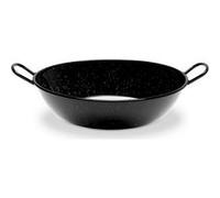Poêle creuse avec anses Vaello Noir Acier émaillé Ø 28 cm G