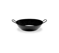 Poêle creuse avec anses Vaello Noir Acier émaillé Ø 40 cm G
