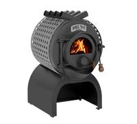 Poêle d'atelier Bruno Mini II avec socle Move & tôles de protection Quattro