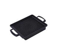 Poêle de barbecue portable antiadhésive en aluminium pour barbecue d'extérieur Plaque rectangulaire facile à nettoyer Résistant aux hautes températures