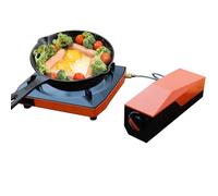 Poêle de camping divisé - Brûleur automatique avec boîtier de transport | Réfactif de camping en randonnée en plein air | Équipement de cuisson | Poêles portables pour la friture BBQ Fishing Road Trip