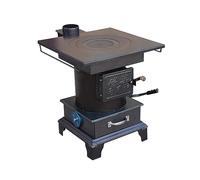 Poeles A Bois, Poele A Bois Fonte, Poêle de Tente de Camping Multifonctionnel, Poêle à Bois pour la Cuisine de Chauffage D'abri de Tente à la Maison, Noir