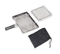 Poêle de camping pliable, grille-pain pour extérieur en acier inoxydable pour brûleur à gaz, grille-pain portable pour pique-nique avec une structure stable pour les feux de camp e