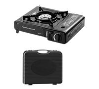 Poêle de camping portable pour cuisiner en extérieur | 2900 W réglable et compact, pour randonnée, plage, randonnée, barbecue, pique-nique et survie