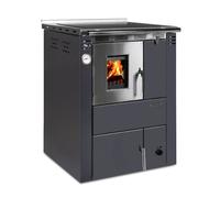 Poêle de cuisine à eau Senko C-20 anthracite - Raccordement du tuyau de fumée à droite