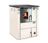 Poêle de cuisine à eau Senko C-20 beige - Raccordement du tuyau de fumée à droite