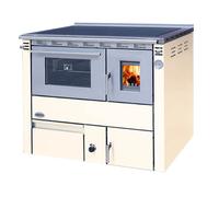 Poêle de cuisine à eau Senko C-25 beige - Raccordement du tuyau de fumée à gauche