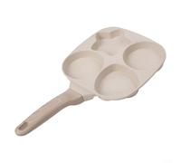 Poêle de cuisson antiadhésive en fer lourd pour œufs et hamburgers pour les matins occupés (beige)