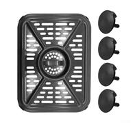 Poêle de rechange pour friteuse à air comprimé Foodi DZ401 DZ550 10QT DualZone, plateau en acier avec fonctions de circulation de l'air pour griller, cuire et déshydrater divers aliments
