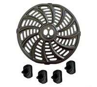 Poêle de rechange pour friteuse à air Gourmia 6QT GAF698 GAF686 avec pare-chocs en caoutchouc, passe au lave-vaisselle, plateau de cuisson pour plusieurs aliments