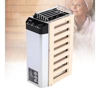 Poêle de sauna électrique, 3,6 kW, 220 V, contrôle de la température interne, bois composite en acier inoxydable, contrôle de la température interne, haute efficacité, pour maison, hôtel, bureau, spa