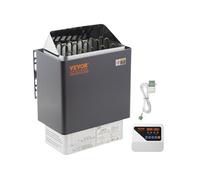 Poêle de sauna VEVOR 9 KW, cuisinière électrique pour sauna 380 V - 415 V, poêle de sauna en acier inoxydable 20 kg de pierres de sauna, poêle de sauna électrique 2 modes (température, durée), avec bo