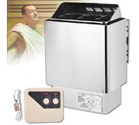 Poêle De Sauna électrique, Four De Sauna En Acier Inoxydable 3-9 Kw Contrôle Externe De Sauna, Boîte De Sauna Pour Bain Humide Et Sec équipement De Salle De Sauna,4.5KW