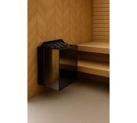 Poêle de sauna Harvia Vega Qubic Noir 4,5 kW | Unité de commande séparée requise | HBQ454EM